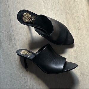 Vince Camuto Pileesa pointed toe slip on heel sandals 10